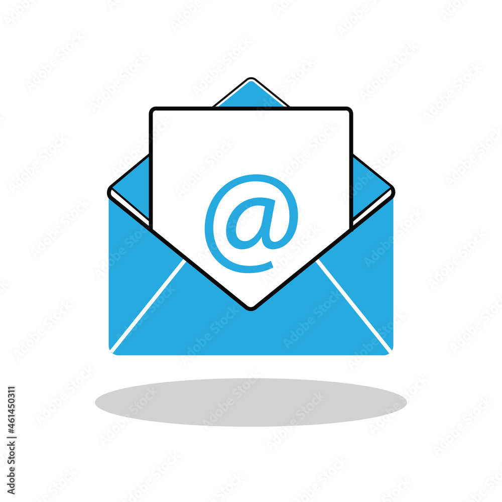 Mail icon vector isolated on white background. Trendy mail icon in flat style. Template for app, ui and logo. Icon mail for your web site. Modern mail icon, EPS 10 Mail icon vector isolated on white background. Trendy mail icon in flat style. Template for app, ui and logo. Icon mail for your web site. Modern mail icon, EPS 10
