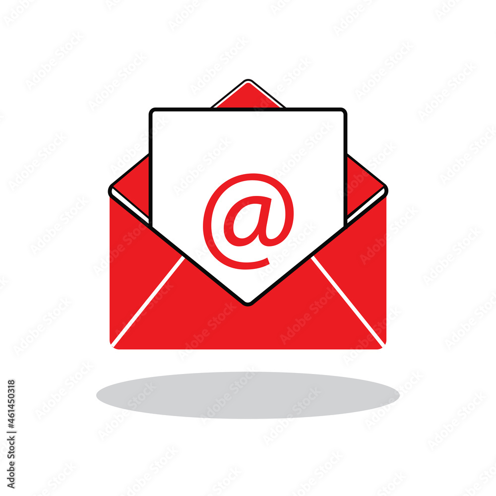 Mail icon vector isolated on white background. Trendy mail icon in flat style. Template for app, ui and logo. Icon mail for your web site. Modern mail icon, EPS 10 Mail icon vector isolated on white background. Trendy mail icon in flat style. Template for app, ui and logo. Icon mail for your web site. Modern mail icon, EPS 10