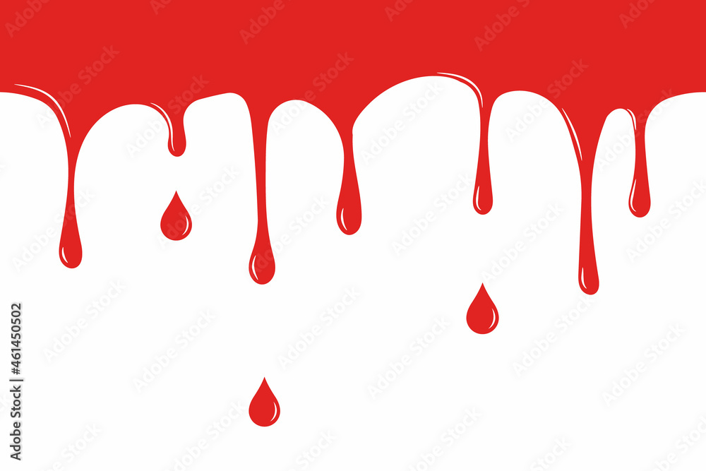 Red blood drops, seamless background. Vector illustration. Red blood drops, seamless background. Vector illustration.