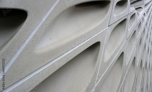 The Broad museum, Los Angeles, California in a rainy day