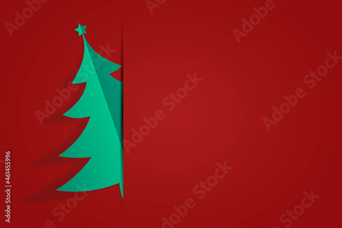 Realistic christmas background flat design