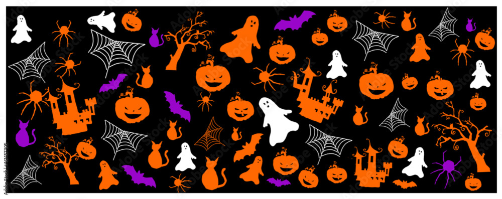 Halloween, Halloween banner, autumn
