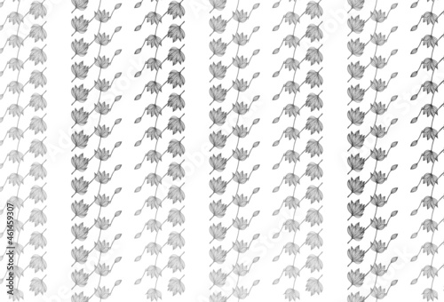 Light Silver, Gray vector hand painted pattern.