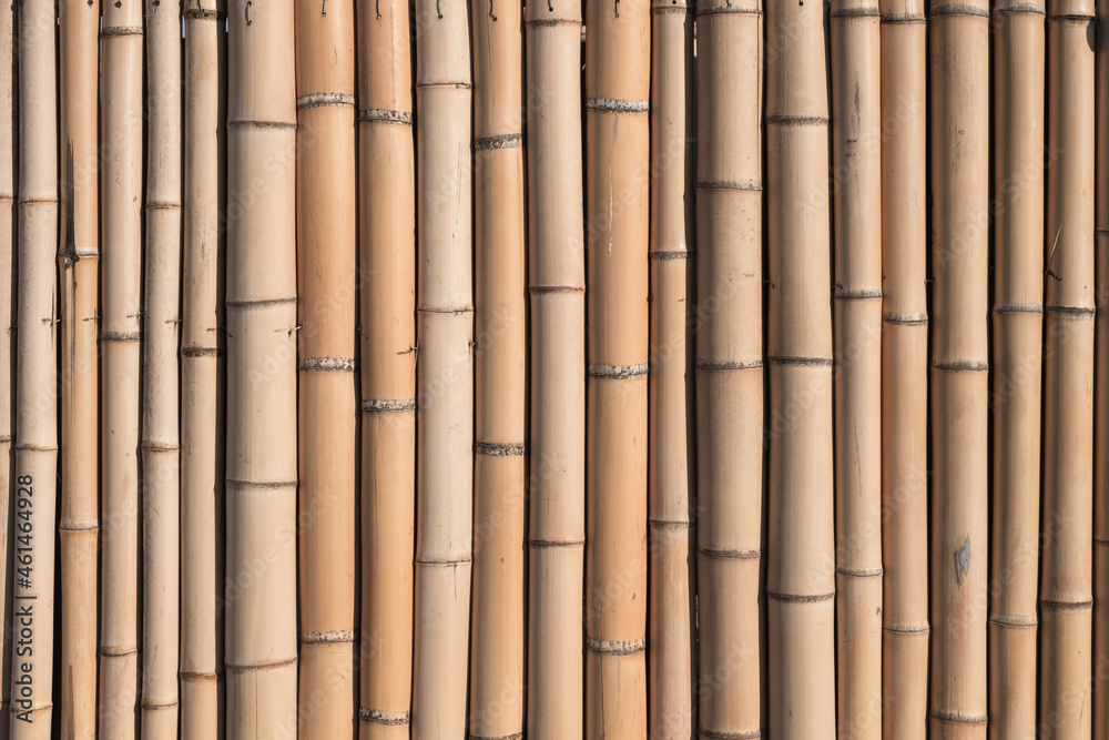 Fototapeta premium bamboo background from vertical elements. beige color