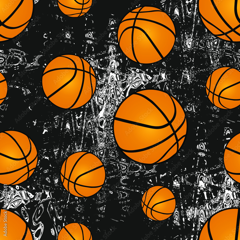 Cute basketball ball pattern