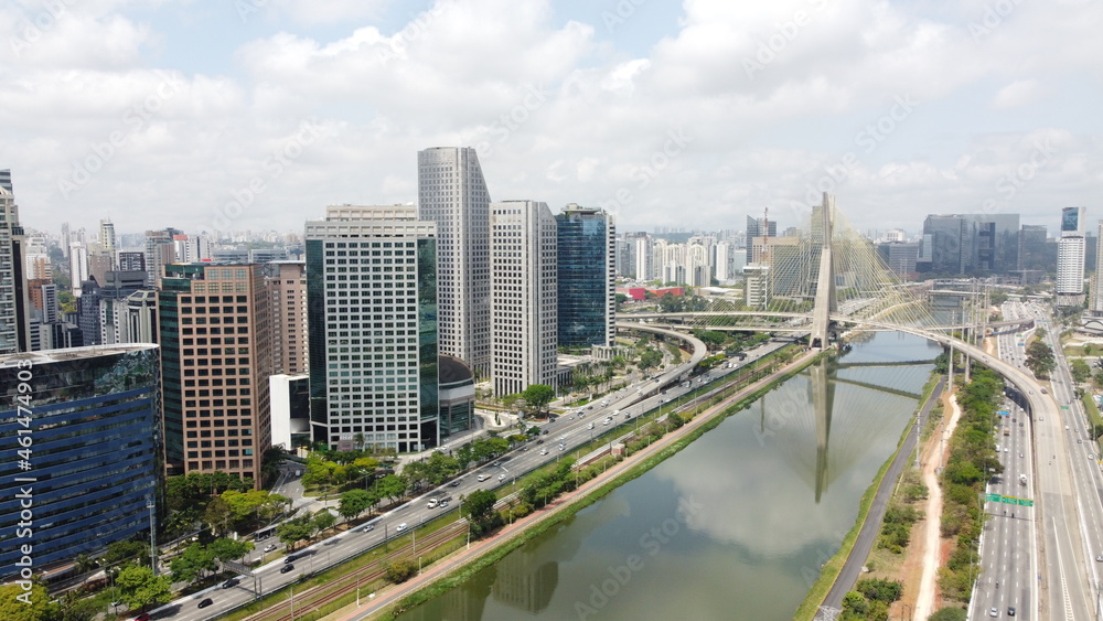 Ponte Estaiada em São Paulo Brasil