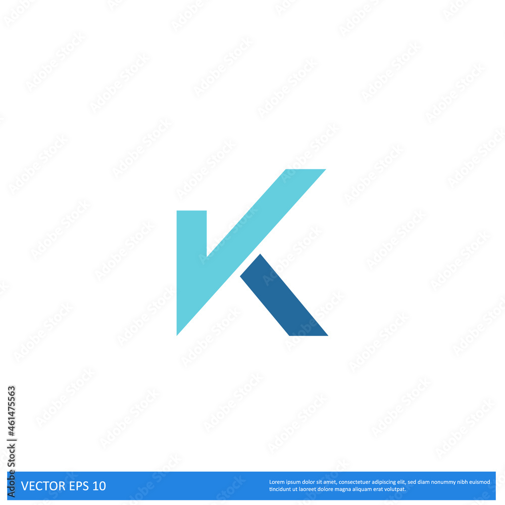k letter checkmark icon company logo k letter checkmark icon company logo