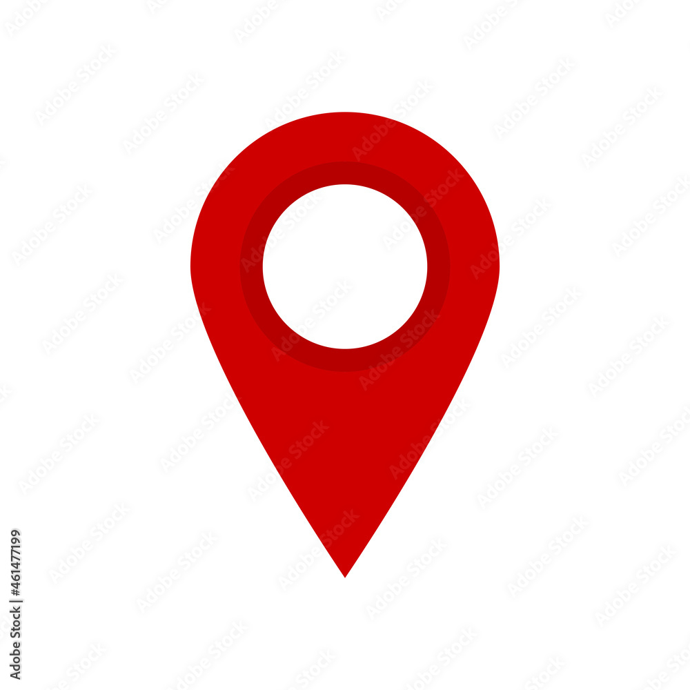 Map Marker Icon in Vector, Red Point Map Marker Icon in Vector, Red Point
