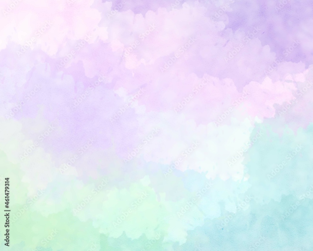 Rainbow pastel soft watercolor painting texture