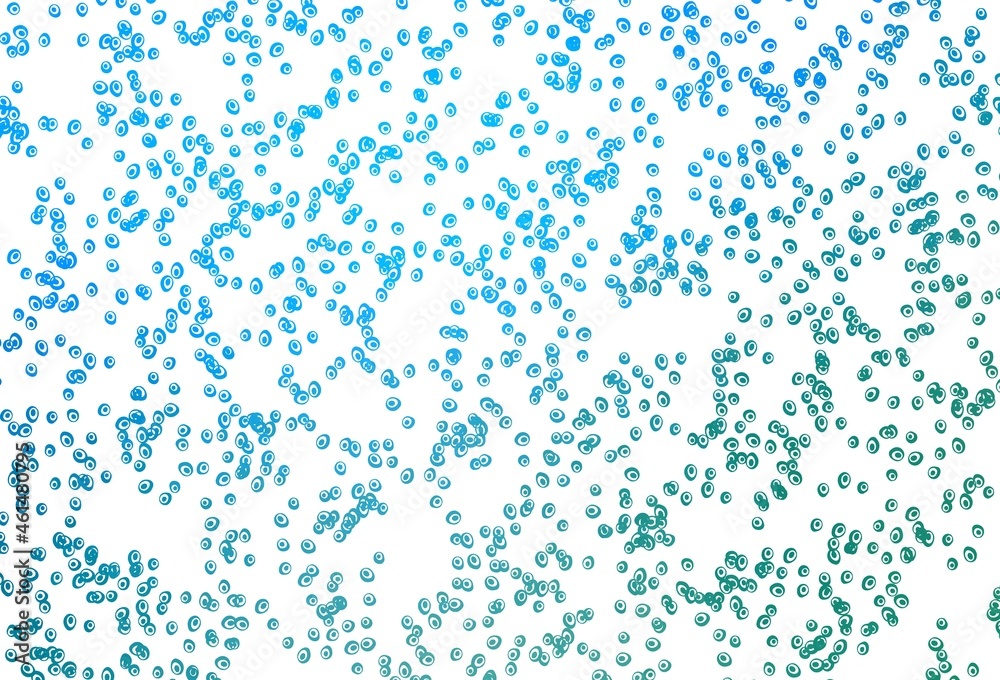 Light Blue, Green vector background with bubbles.