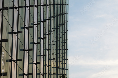 Wallpaper Mural Blue sky and glass facade of high-rise building Torontodigital.ca