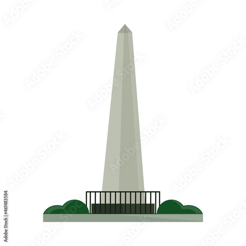 obelisk landmark with fence