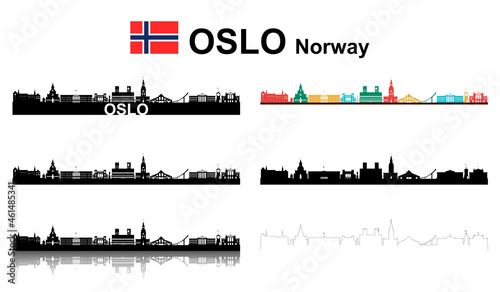 Oslo Norwegen, großes Set