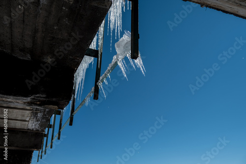 icicles on a roof