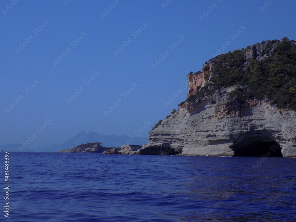 cliffs in the sea