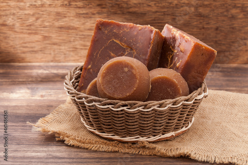 Panaela - Sugarcane Hard Molasses or Jaggery and sugar photo