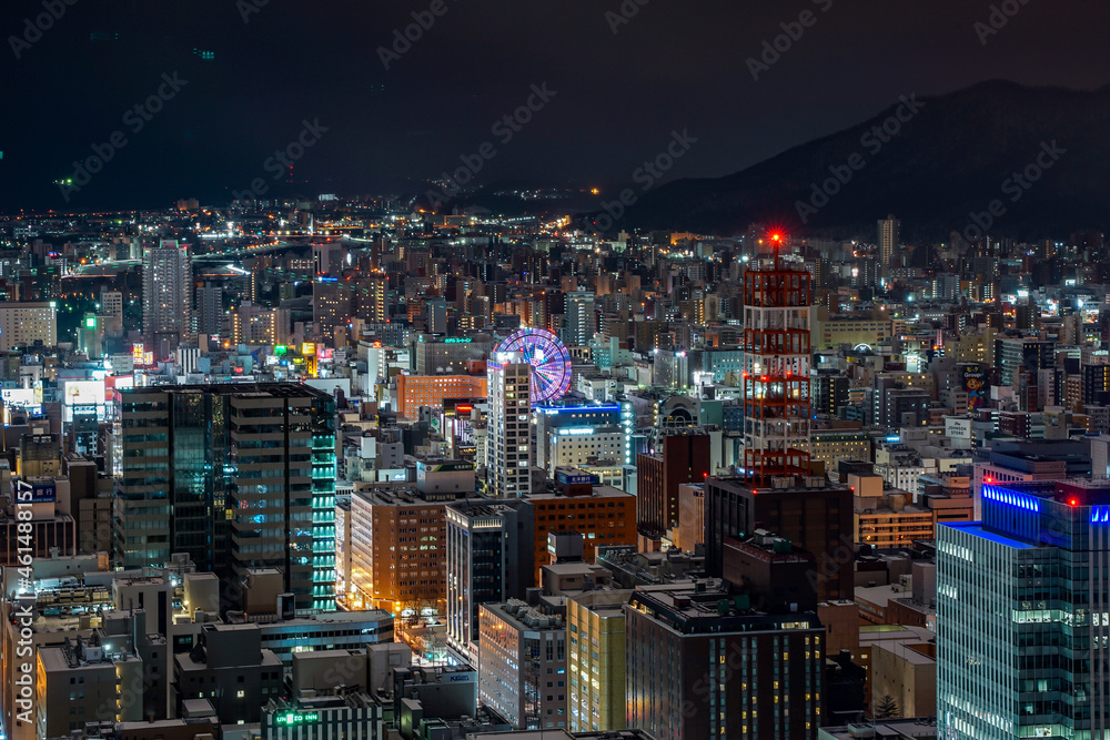 札幌JRタワーから見た綺麗な夜景