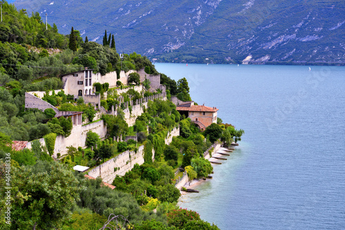 panorama of Limone sul Garda province of Brescia Italy