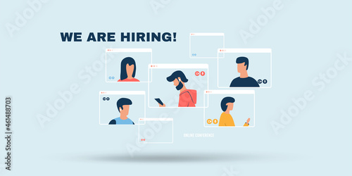 We are hiring concept illustration