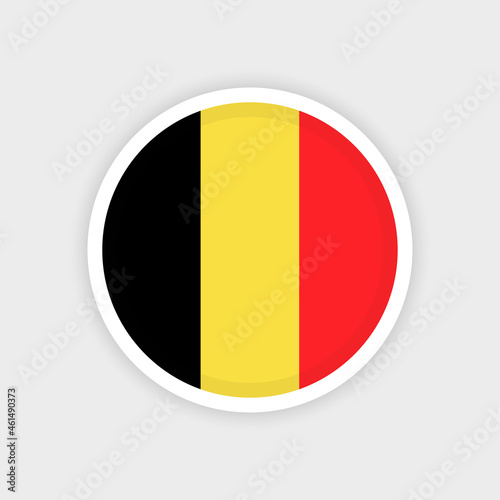 Flag of Belgium with circle frame and white background Free Download Flag of Belgium with circle frame and white background - GFXLoad