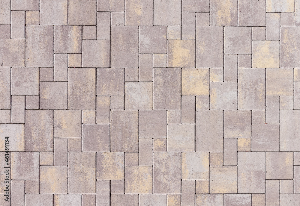 the-texture-of-a-colored-pavement-mosaic-pattern-close-up-fragment