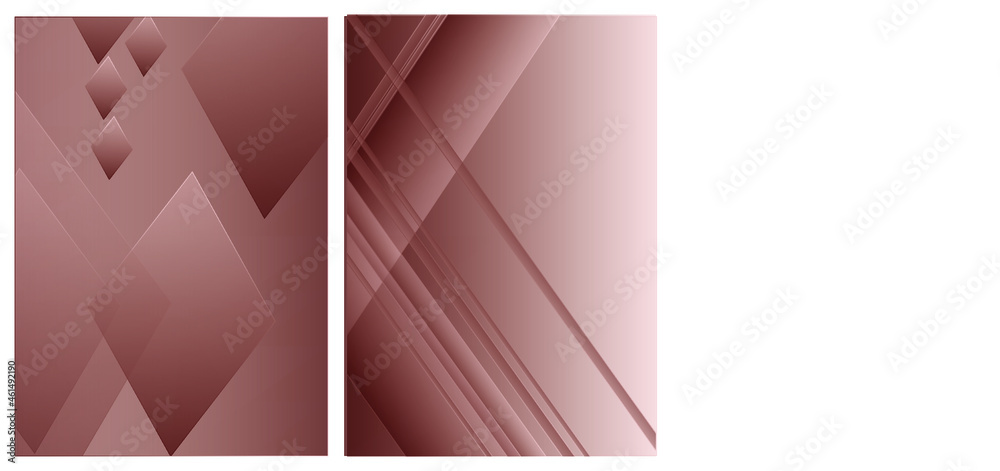 Obraz premium Red Set of Four Banners