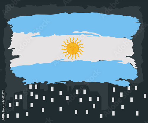 argentina city and flag