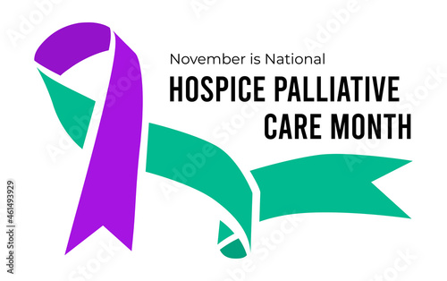 November is National Hospice Palliative Care Month. Vector illustration