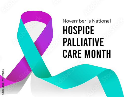 November is National Hospice Palliative Care Month. Vector illustration