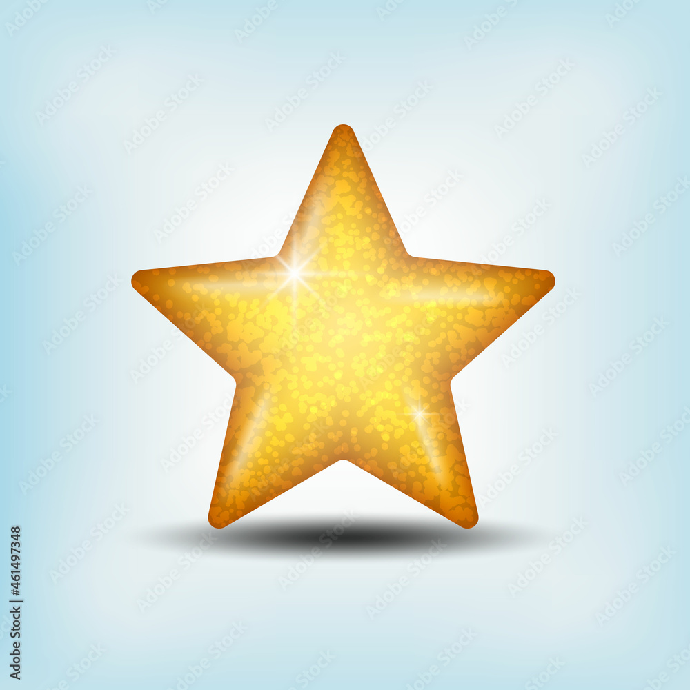 Obraz premium star christmas realistic vector