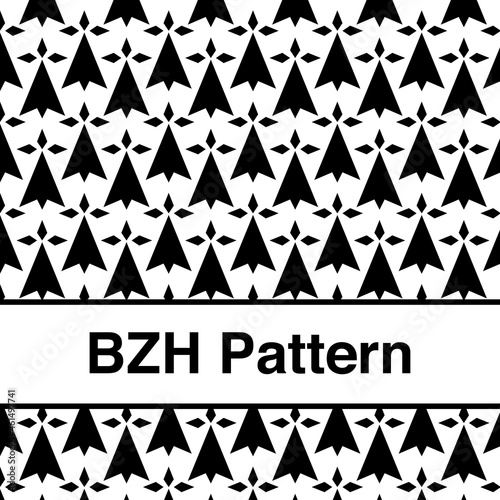 Logo BZH, Bretagne, Breton Pattern