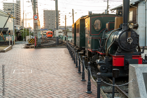 道後温泉駅前の汽車