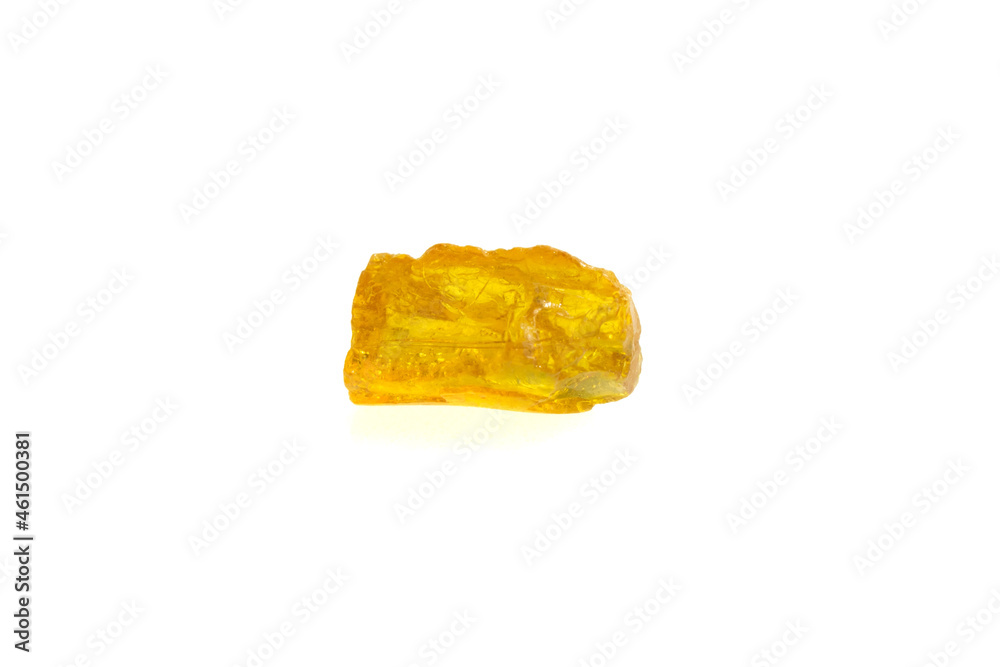 golden amber on a white isolated background golden amber on a white isolated background