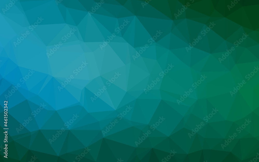 Light Blue, Green vector triangle mosaic cover.