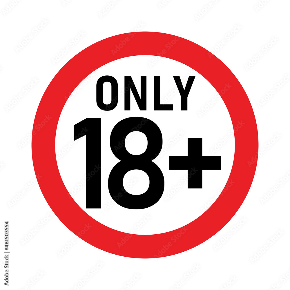 18 plus sign. Eighteen. For adults only. Age restrictions, censorship, parental control. Icon for content, movies, alcohol, night clubs and bars. 18 plus sign. Eighteen. For adults only. Age restrictions, censorship, parental control. Icon for content, movies, alcohol, night clubs and bars.