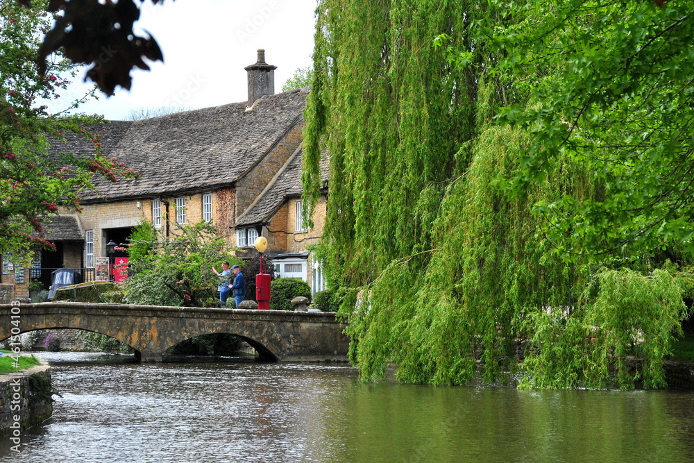 Bourton on the Water River Windrush Cotswolds Gloucestershire England UK