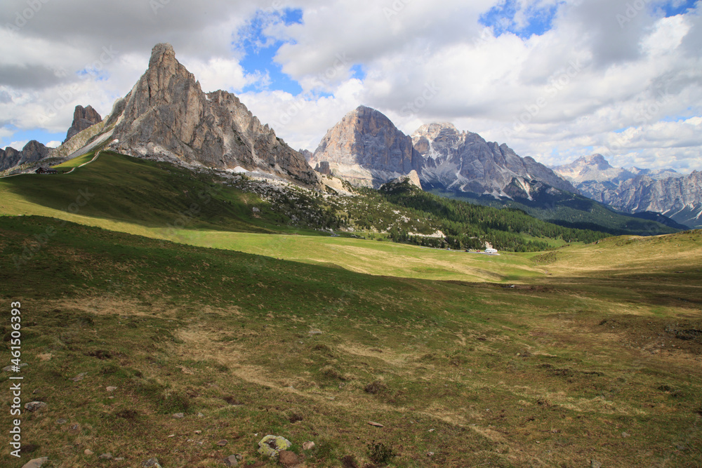 The Dolomites with the Nuvolau and Averau mountains