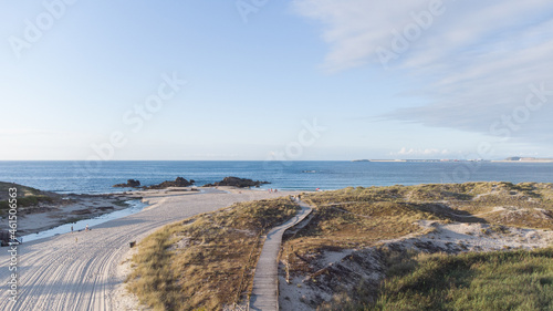 path to the beach of Barrañán in the atlantic coast of Arteixo, Galicia