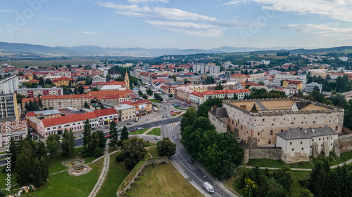 Aerial view of the city of Zvolen in Slovakia