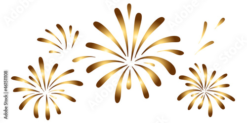 FEU D'ARTIFICE DORÉ