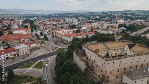 Aerial view of the castle in Zvolen, Slovakia