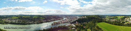Passau, Deutschland: Luftpanorama