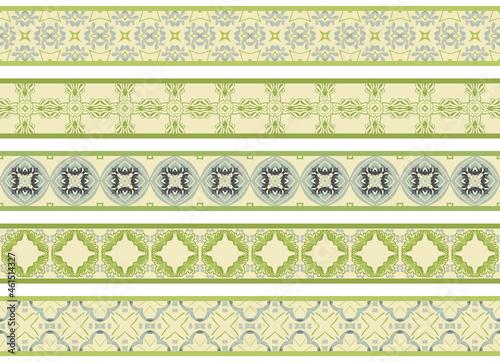 Seamless decorative borders