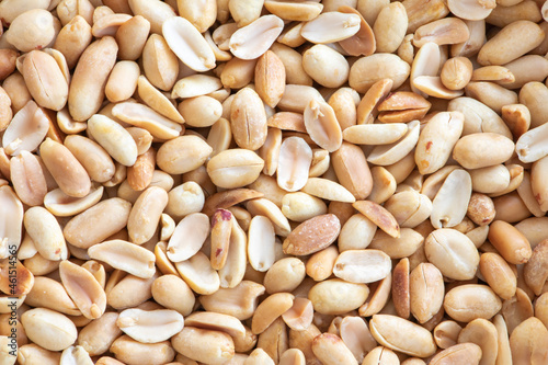Peeled roasted peanut background