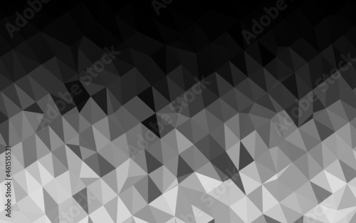 Light Silver, Gray vector polygon abstract backdrop.