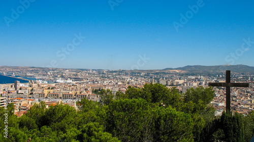 Cityscape of Marseille in France from Notre Dame de la Garde Cathedral © PIKSL