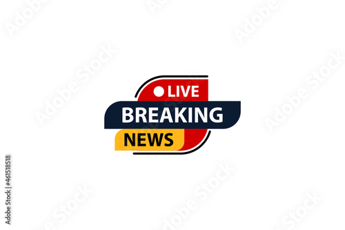 breaking news vector icon illustration, logo design