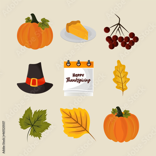 thanksgiving icons collection