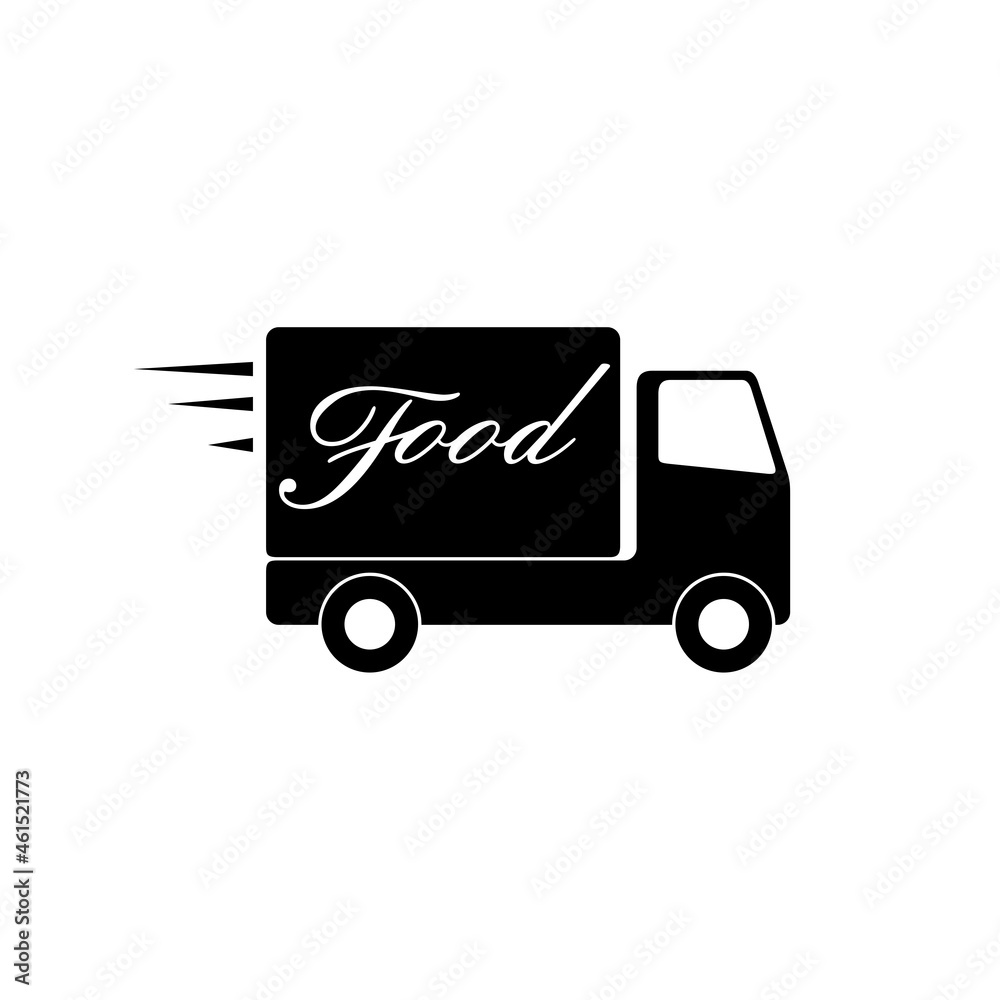 Food truck icon isolated on white background Food truck icon isolated on white background