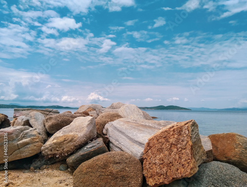 Beautiful Mediterranean sea rocks